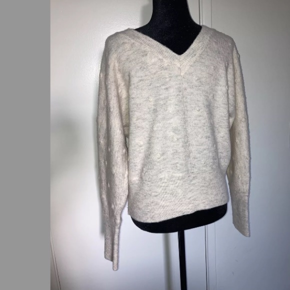 William Rast Medium Alpaca Blend V-Back Sweater - Picture 3 of 5